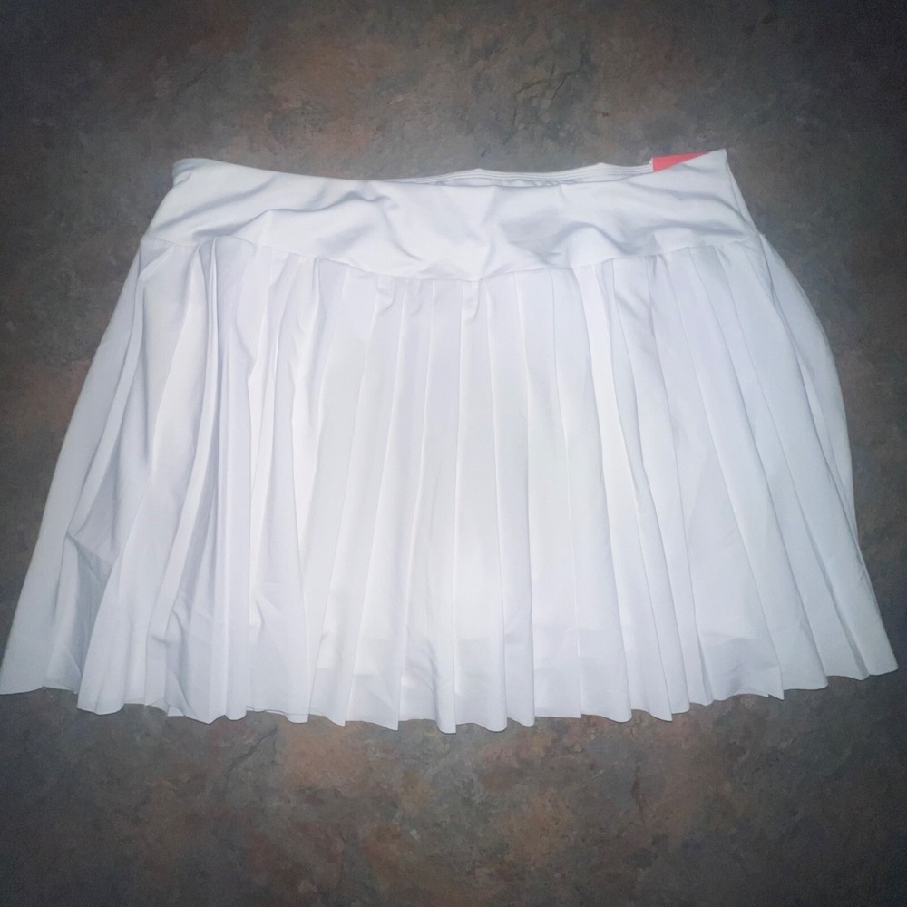 DSG Womens Performance Mid-Rise Skort With Built-In Short White XL